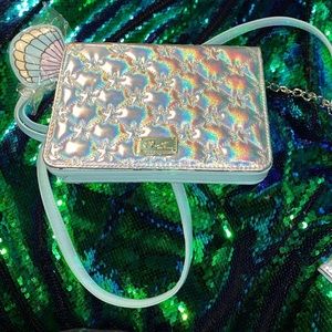 Betsey Johnson crossbody. Holographic